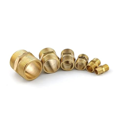 Montaje de pezón de latón 1/8 a 3/8 para reparar fugas en tuberías de agua 6