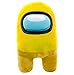 RSL Peluche Among Us, Plush Crewmate Among Us Matanza pour homme Lobo spatial, poupée de personnage du jeu, 34 cm (jaune)