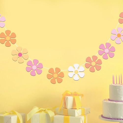 Image of Vuzvuv 48Pcs Boho mini Flower Paper Cutouts with 100Pcs Glue Points,Flower Cut Outs Bulletin Board Decorations for Birthday Party Theme Decor Supplies