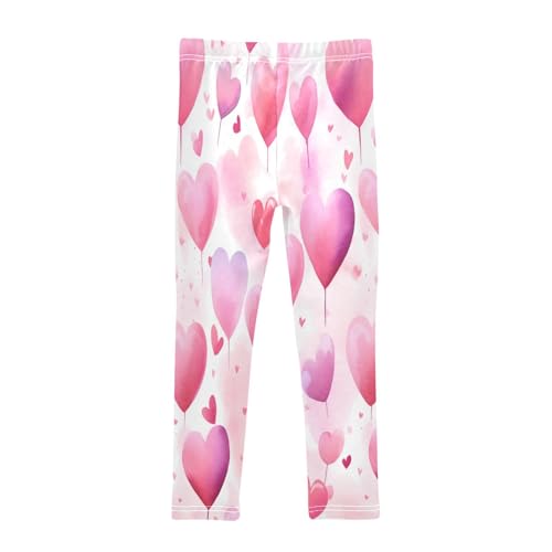 Toddler Girls Leggings Printed Yoga Pants Leggings Cute Pink Love for Kids2