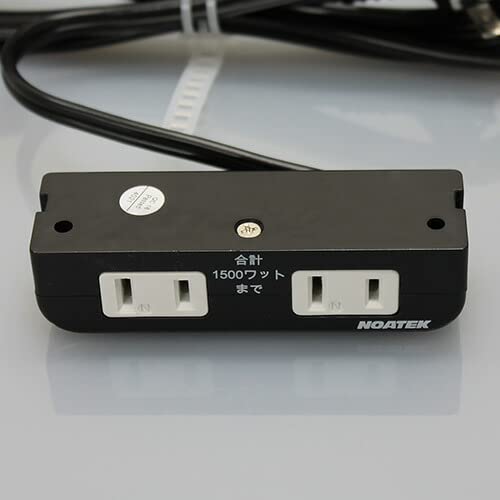 Amazon.co.jp: ノア 家具用コンセント(什器用) 2ヶ口コンセント 黒