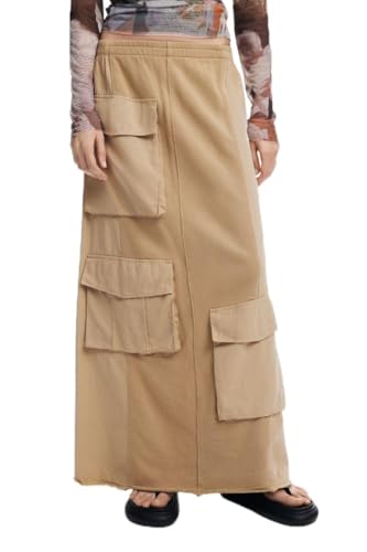 Jupe longue en tricot Desigual en maille premium au tomber impeccable