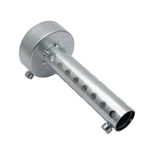 60mm Motorrad Db Killer, Baceyong 1 Stück Universal Schallwand Schalldämpfer Auspuff Muffler Killer Schalldämpfer, Einstellbarer Noise Sound Eliminator, Für Krümmer Street Bike Roller, Silber