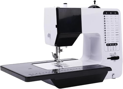 MZBDYYF - Machine de broderie à 38 points avec table d'extension et lumière nocturne - machine à coudre portable et industrielle pour les débutants et les professionnels, outil d'artisanat lourd