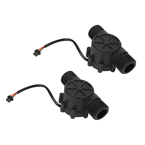 Medidor de flujo de agua de 1 pulgada con sensor Hall DC3.5-24V de 2Pcs 2