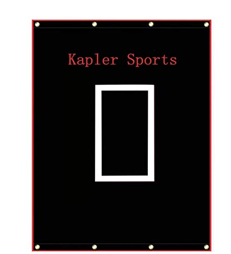 Kapler Vinyl Backstop Baseball/Softball Tarpaulin Backstop Batting Cage Target With Bungees 5X6 #TOP7