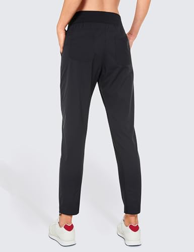 CRZ YOGA Womens Casual 7/8 Pants 27" - Lightweight Workout Outdoor Athletic Track Travel Lounge Joggers Pockets2