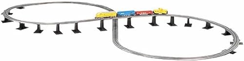 Bachmann 44877 Trains - Nickel Silver E-Z Track® Over-Under Figure 8 Track Pack - N Scale thumb #1