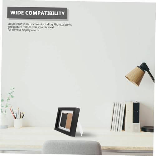 Image of Unomor Self Adhesive Photo Frame Easel Back Large Trapezoidal Base Easy to Install Stable Picture Stand