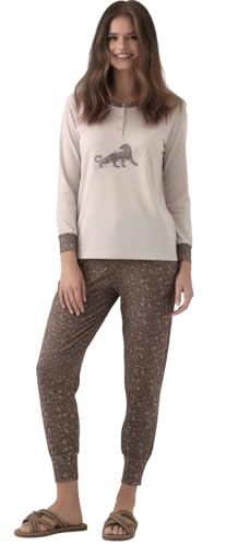 Pyjama femme en coton long fini la chaleur nocturne avec ce tissu léger