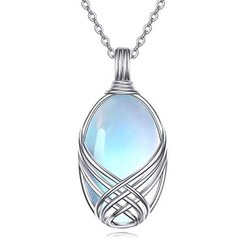 YAFEINI 925 Sterling Silver Moonstone...