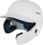 Rawlings | RX2 Series Reverse & Adjust Baseball Batting Helmet | Adjustable Face Guard | Junior | White