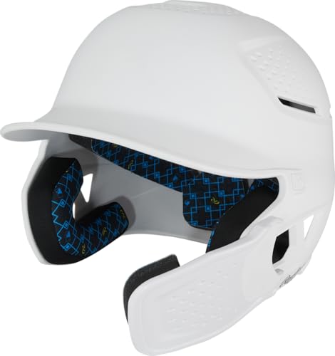 Casque de batteur inversé Rawlings RX2 avec coque blanche haute résistance homme