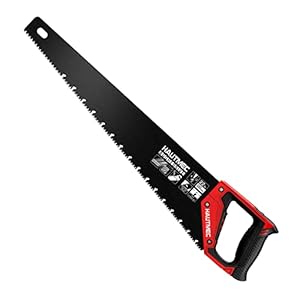 HAUTMEC 22-Inch Aggressive Hand Saw, Ergonomical Handle, Rust-proof Wood Saw With Chip Removal Design, for Heavy Duty Sawing, Trimming, Gardening of Wood, Drywall, Laminate And Plastic HT0026-SA