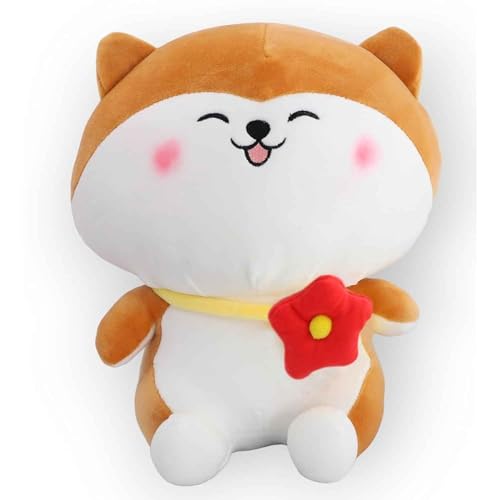 Image of DearJoy Cat Plush Toy with Flower Stuffed Ultra-Soft,Skin-Friendly & Huggable Cuddly Soft Toy Gift for Kids, Babies & Toddlers Birthday Return Gift,Baby Room Decor & Bedtime Companion - 25cm (10-Inch)