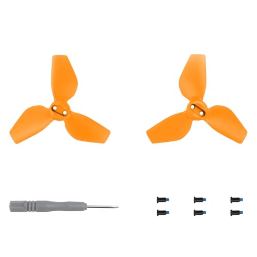 Hélices de rechange pour DJI NEO, 2016S à faible bruit, hélice colorée de rechange pour accessoires de drone Neo (orange, 1 paire)