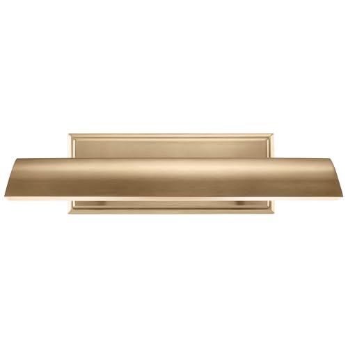 Image of Kichler Carston 2-Light Picture Light, Updated Traditional Light in Champagne Bronze, for Framed Art, Mirror or Built-in Shelving (4.75 inch x 18.25 inch), 52685CPZ