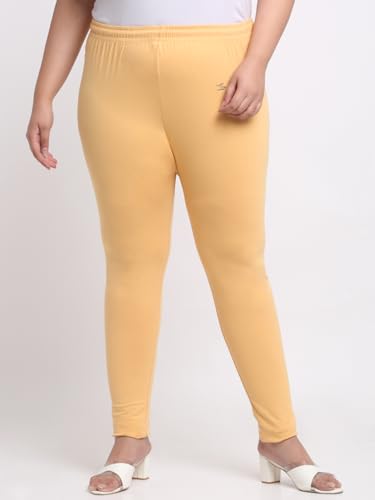 Image of Soft Cotton Ankle Lenght Solid Regular and Plus 35 Colours Leggings for Womens and Girls (Sizes :- M to 6XL)