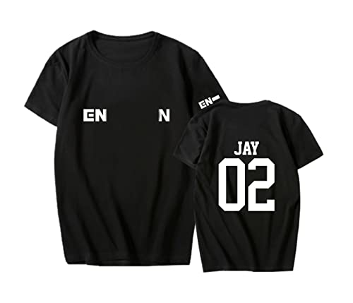 ENHYPENMANiFESTOS/S-SHIRT（BK_L） Enhypen T-Shirts - MANIFESTO : DAY 1 Cute Icon Classic T