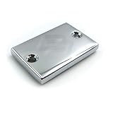 Chrome Billet Aluminum Rear Brake Fluid Reservoir Cap Cover S Engraved for Suzuki GSXR 600/GSXR 750/GSXR 1000/GSXR 1100/Boulevard/Hayabusa/Katana