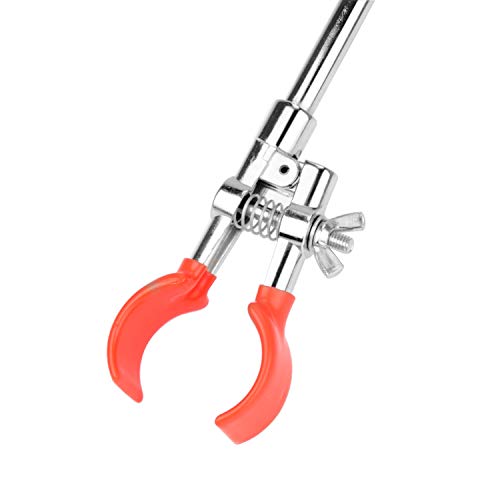StonyLab 2-Prong Swivel Clamp, Universal Lab Clamp with 7 inch Rod for Laboratory Use