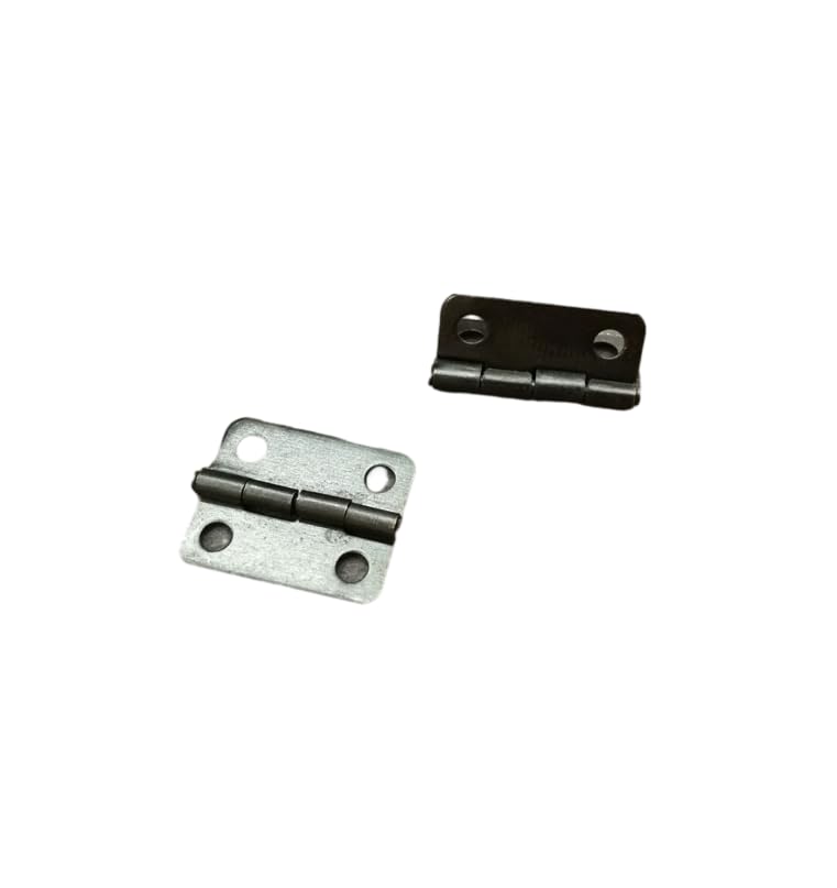 Zawiasy meblowe， Zawias metalowy 10/20 sztuk w 0, 62 *, 51 cala Czarne, płaskie(Pack of 20)