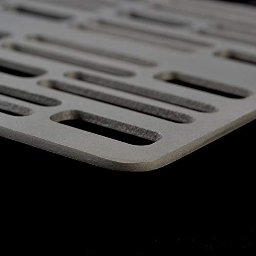 Grade, Romacci Titanium Barbecue Grill Placa ultraleve ao ar livre para churrasco de acampamento