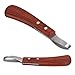 Hoof Knife Farrier Loop Oval Knife Horse Hoof Knife Rubber Wood Handle Multipurpose Cattle Horse Hoof Cutter