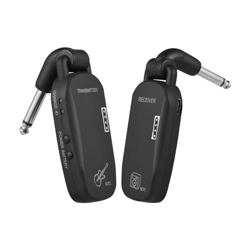 Irfora 2.4G Wireless System Professional Wireless Guitar Bass Transmitter Receiver System Reable Portable Audio TX & RX for Electric Guitar Bass miniatura 1