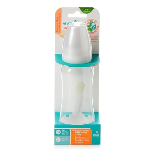 Evenflo Feeding Balance + Standard Neck Plastic Baby Bottle (9 OZ)