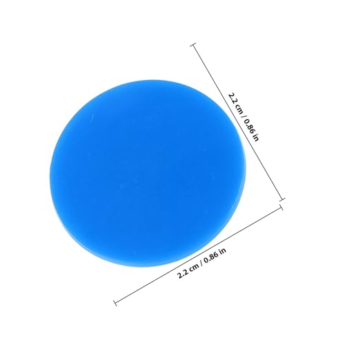 Fichas redondas color azul ligeras accesorios lavables para bingo y póker 100 piezas 2