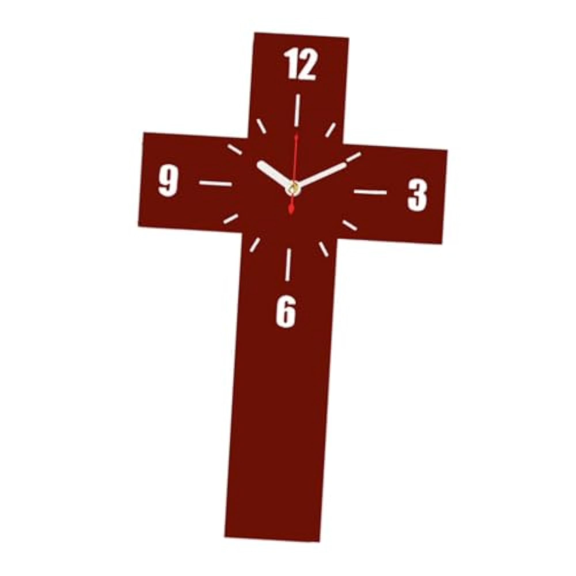 Nordic Crucifix Wall Clock for Kids Room, Kitchen
