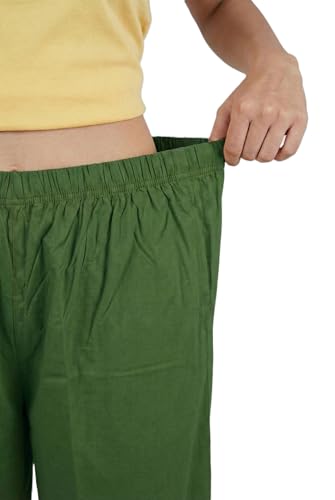 Image of Plaazo Women's Cotton Palazzo | Wide Leg Palazzo for Women | Soft Breathable High Waist Bottom Wear | Comfortable Casual, Office, Travel for Women