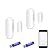 WiFi Door Sensor, Smart Window Contact Sensor for Home Security, Wireless Window Door Sensor Alarm Compatible with Alexa and Google Assistant, No Hub Required, (8 AAA Batteries Included) 4 Pack