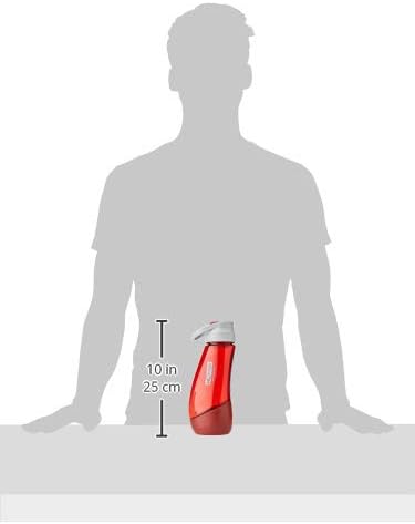 Miniatura 6 de Kurgo Gourd (TM) Botella de agua para perros de viaje y dispensador de agua para perros, color rojo granero