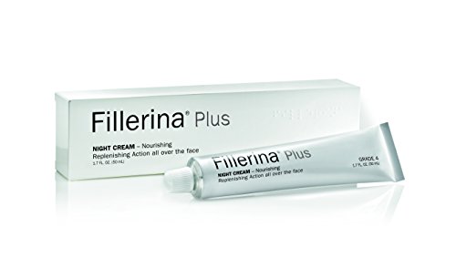 Fillerina Night Cream-Anti Aging Night Cream With Hyaluronic Acid- Helps with deep Wrinkles and Expression Lines - Grade 4