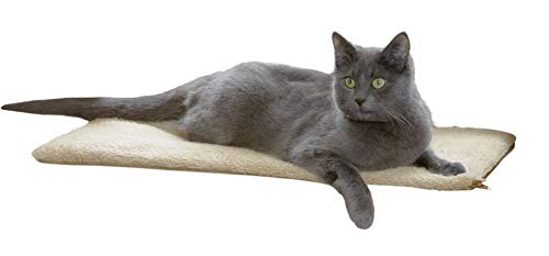 Kerbl Pet Fensterliegekissen, Katzenkissen, Katzenliegeplatz, hellbraun, 60x26x2cm, Polyester, Katzen, selbstwärmend, mit Anti-Rutsch-Noppen
