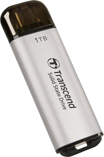 Image of Transcend 1TB ESD300 Portable SSD 1050MB /s Type C, Silver, Thumb Drive