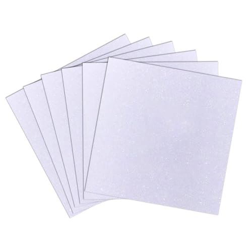 16sheets White Glitter Cardstock 12 x 12 Thick Paper for Cricut Card Stock for Card Making Scrapbooking Craft