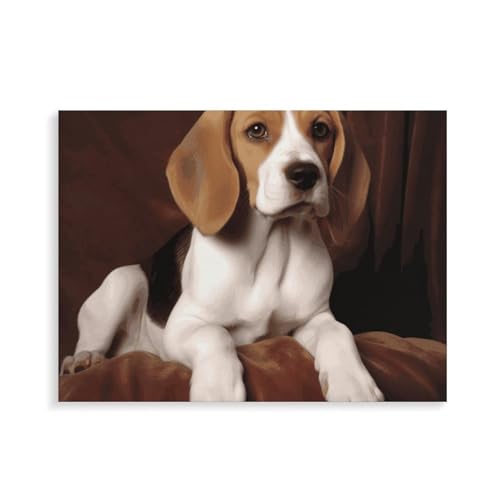 Kit peinture par numéros chien beagle 40x30 cm avec cadre Ovely Pet pour adulte