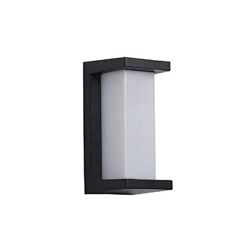 Luminaire extérieur en métal noir premium, applique murale LED 18W moderne et étanche IP65