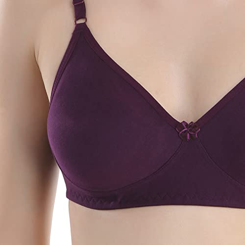 Image of Cotton Blend Seamless Bra for Womens