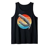 Cachalote Retro Atardecer Camiseta sin Mangas