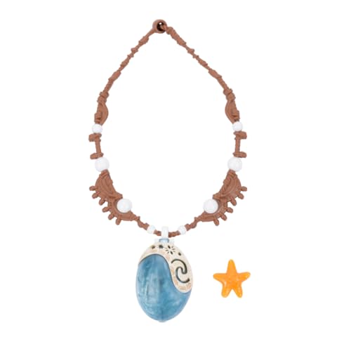 Disney Vaiana 2 Collier Étoile de Mer Officiel Bijou Fantaisie Enfant Pendentif Doré avec Chaîne Accessoire Princesse Polynésienne Déguisement Film Idée Cadeau Fille Dès - vue 6