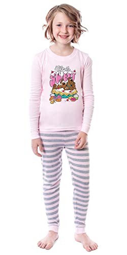INTIMO Scooby-Doo Girls' Life Is Sweet Character Donuts Pie Cookies Pajama Set
