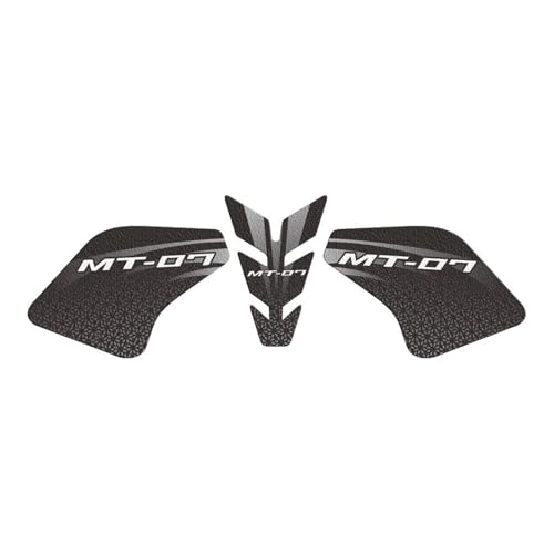 Protection réservoir moto anti-rayures pour Yamaha MT 07 rouge latérale