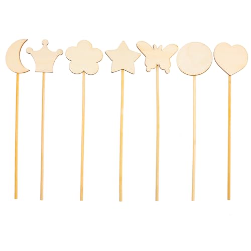 Beaupretty 12 piezas Varitas Mágicas Infantiles para Pintar DIY Kit Manualidades Hada sin Terminar para Material para Fiestas y Proyectos Artísticos