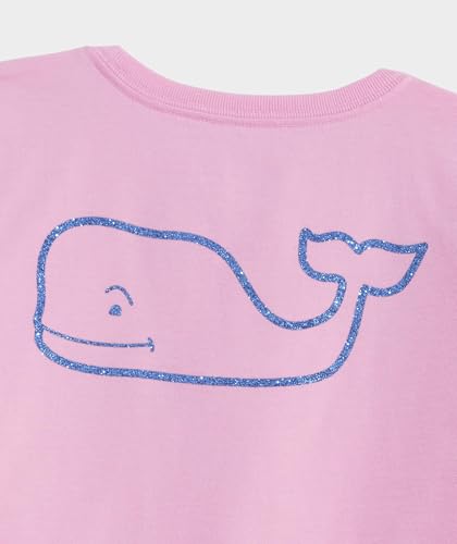 vineyard vines Girls' Glitter Whale Short-Sleeve Pocket Tee3