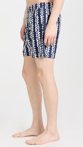 OAS Men's Blue Scribble Swim Shorts 4.75"4