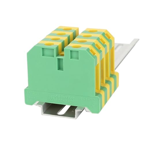 Bloque de terminales de tierra EK16/35 SAK para carril DIN con conector a tornillo de 16 mm²